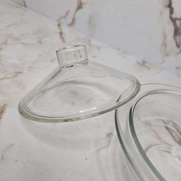 Vintage Hazel Atlas glass covered bowl - Picture 5 of 8